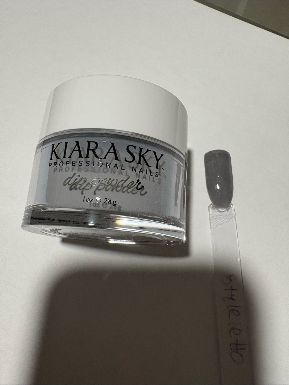 Kiara Sky Styleletto gray dip nail powder